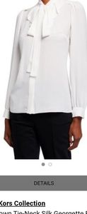 Michael Kors Women's Blouse-w necktie